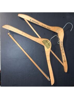Unbranded Wood Closet Hangers One Size Brown
